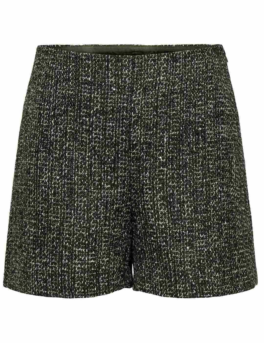 Short Only Abby tweed gris para mujer