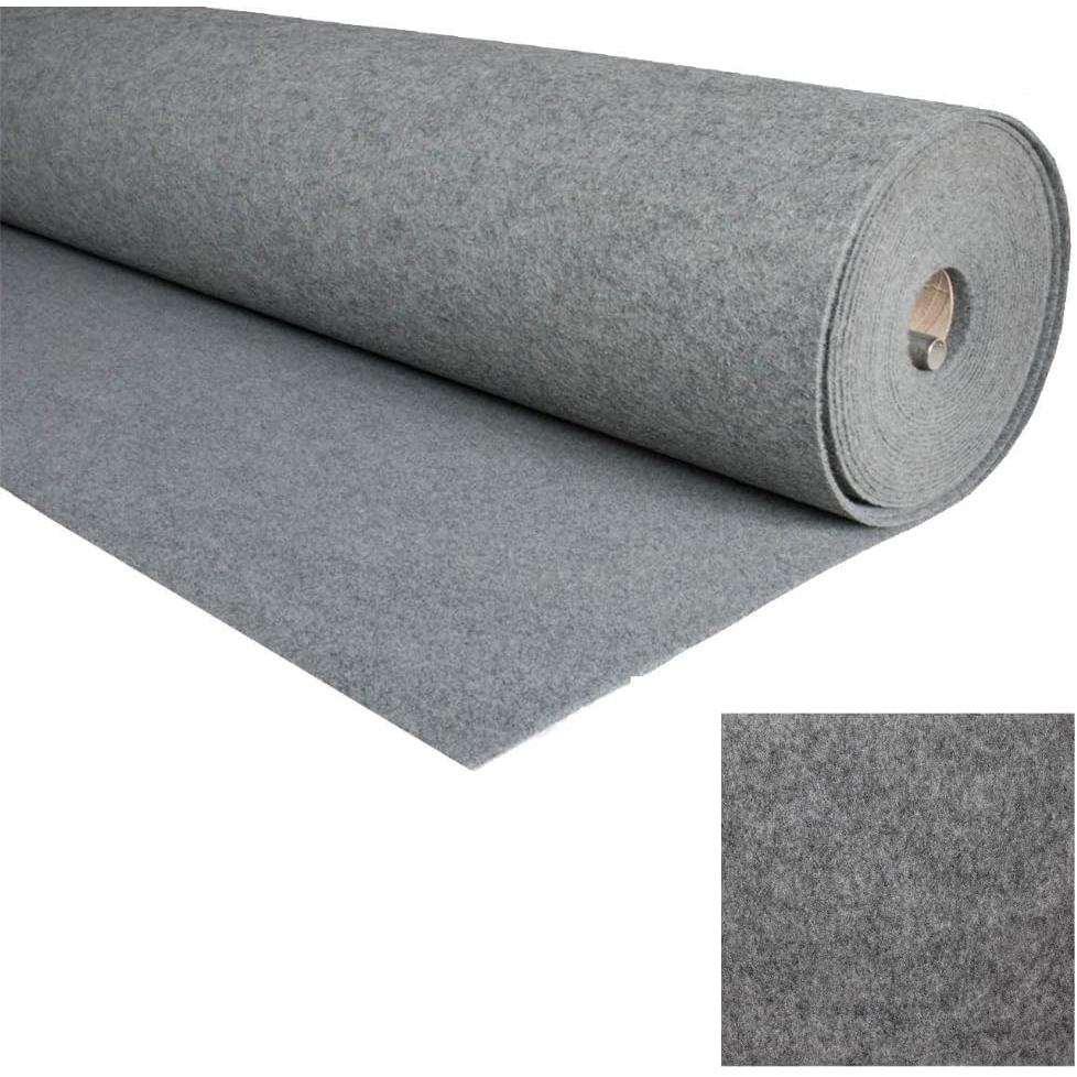 ALFOMBRAS IBERIA | Alfombra Ferial | Moqueta por Metros Decoracion Pasillo, Bodas, Eventos | Moqueta Ferial Disponible en Varias Medidas | Color: Gris (5mx100cm)