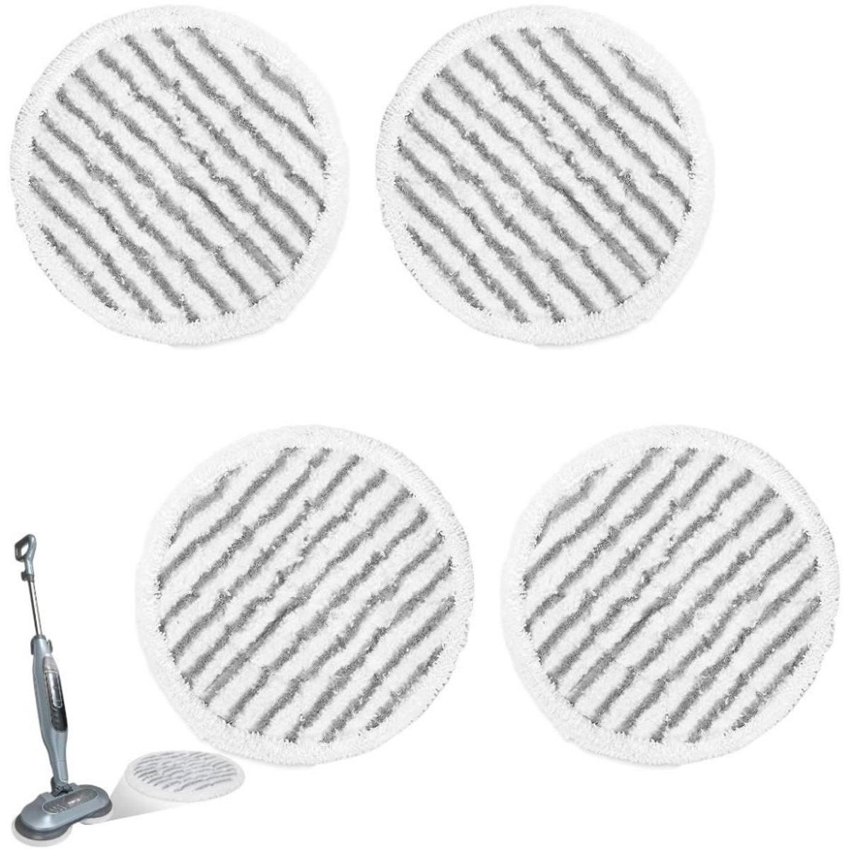 4 unidades - Almohadillas de repuesto para limpiadores a vapor Shark Series S7000, S7000AMZ, S7001, S7001TGT y S7201 (almohadillas de microfibra)