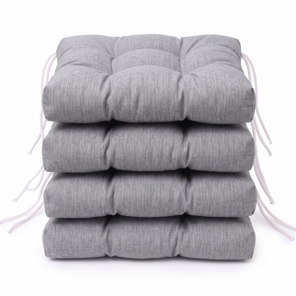 Cojines para Sillas de Terraza (Pack 2/4/6). Cojines Silla 40x40 cm (Grosor Extra 8 cm). Cojin Silla Exterior. Cojines Exterior Comedor, Cocina, Terraza y Jardín.