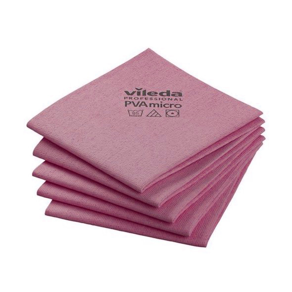 Bayeta Vileda PVA Micro para limpieza de cristales y superficies - Pack de 5