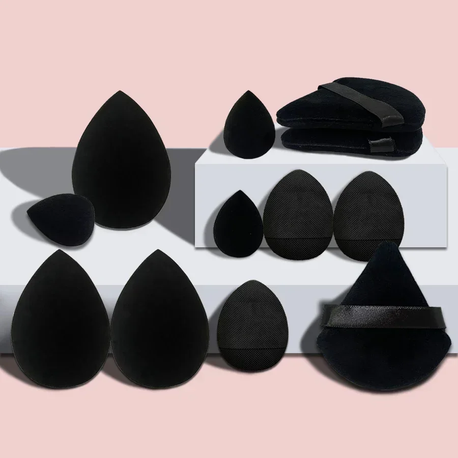 TK 12/14Pcs Esponja De Maquillaje Blender Beauty Egg Puf Cosmético Para Fundamento Y Polvo Accesorios De Belleza Para Mujeres Herramientas De Maquillaje