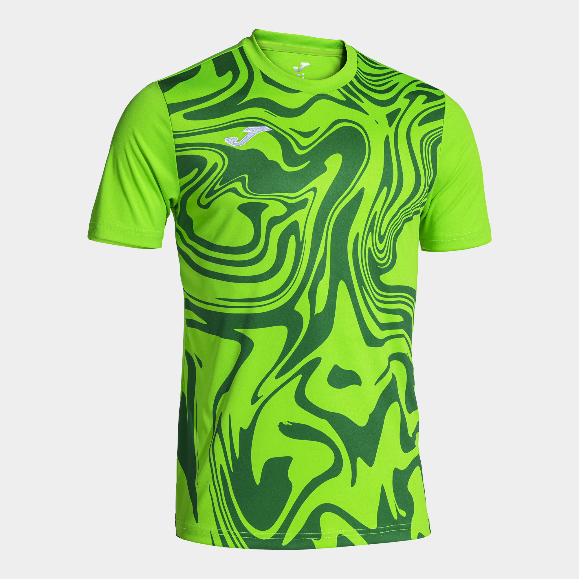 JOMA CAMISETA MANGA CORTA LION II VERDE FLUOR Talla 8 (4XS) Niño Junior