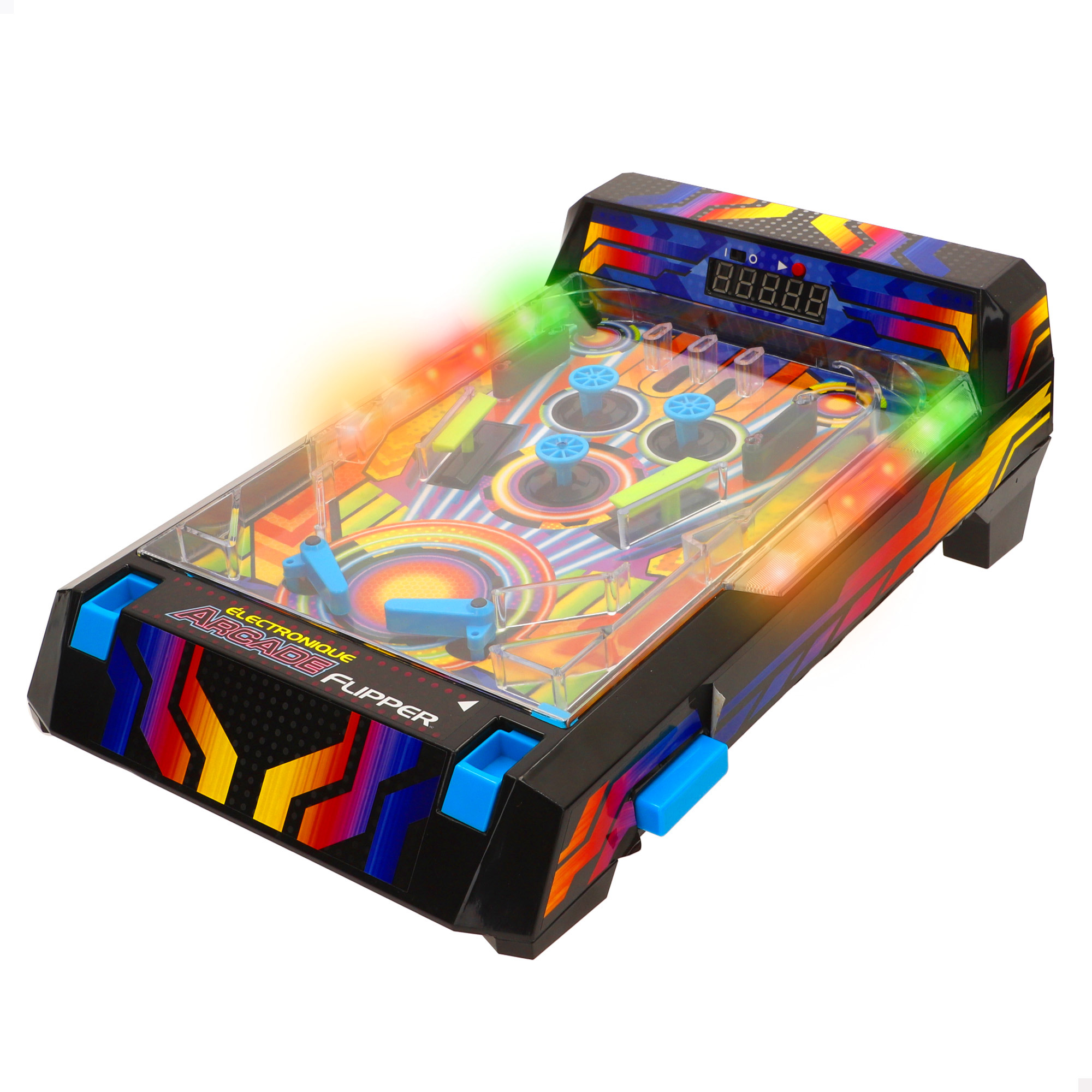 CB Games - Pinball de mesa neón arcade con luces, sonido y marcador digital, diseño premium, edición coleccionista, juguetes retro, juegos de mesa electrónicos, juego de colección, niños a partir de 6 años