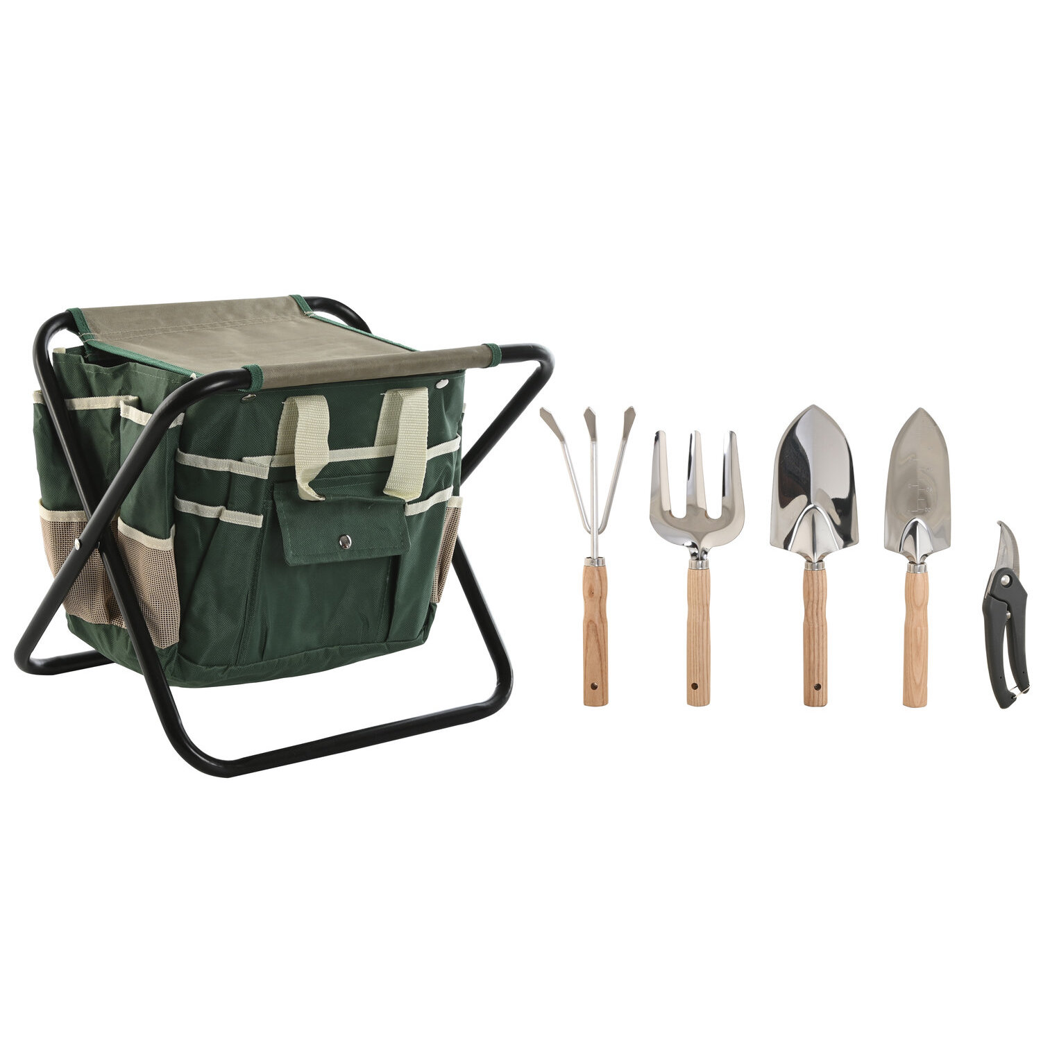 Utensilios set 8 aluminio 45x45x45 con taburete El mejor complemento para tu hogar.