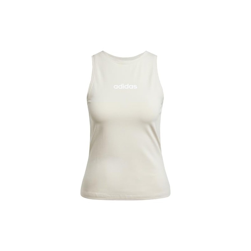 Top Adidas-w Lin Sj Tk-jc5790  Amarillo -mujer