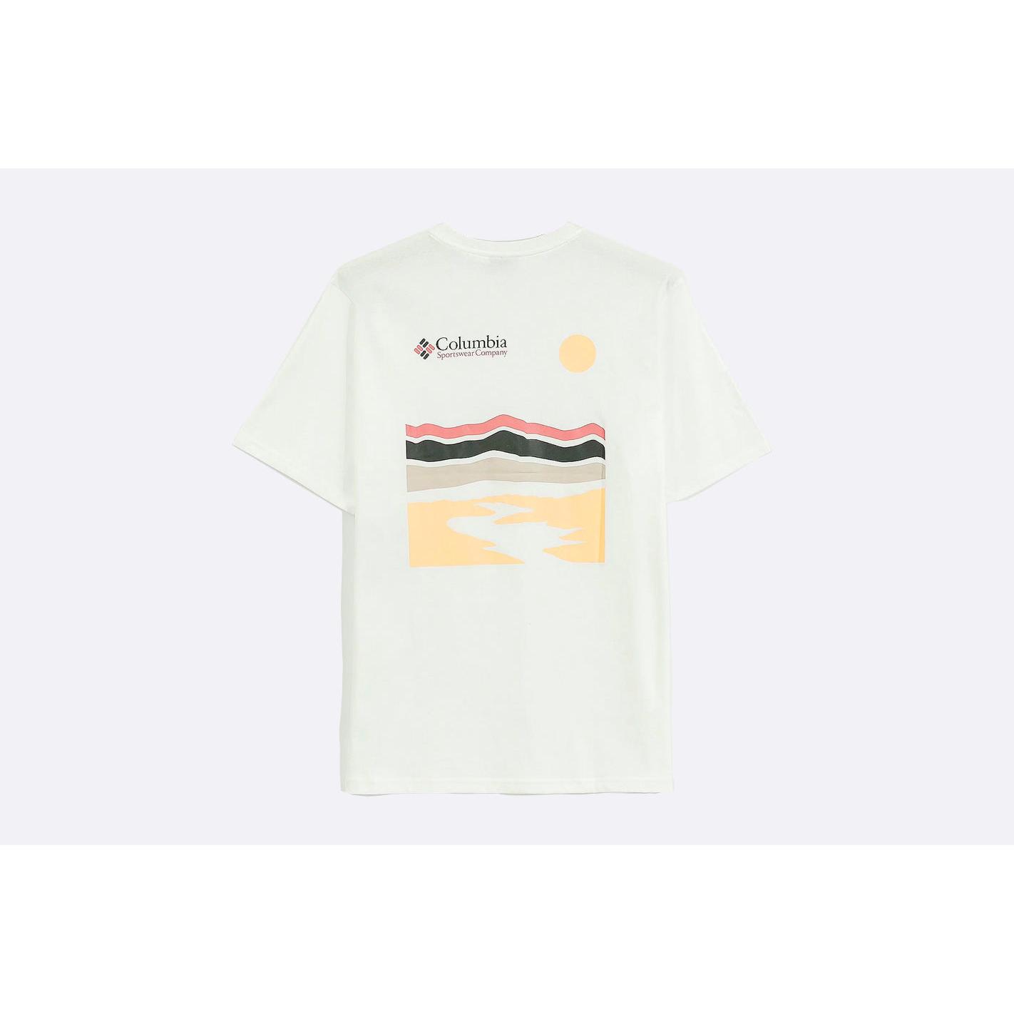 Camiseta de manga corta Columbia Explorers Canyon White Hombre