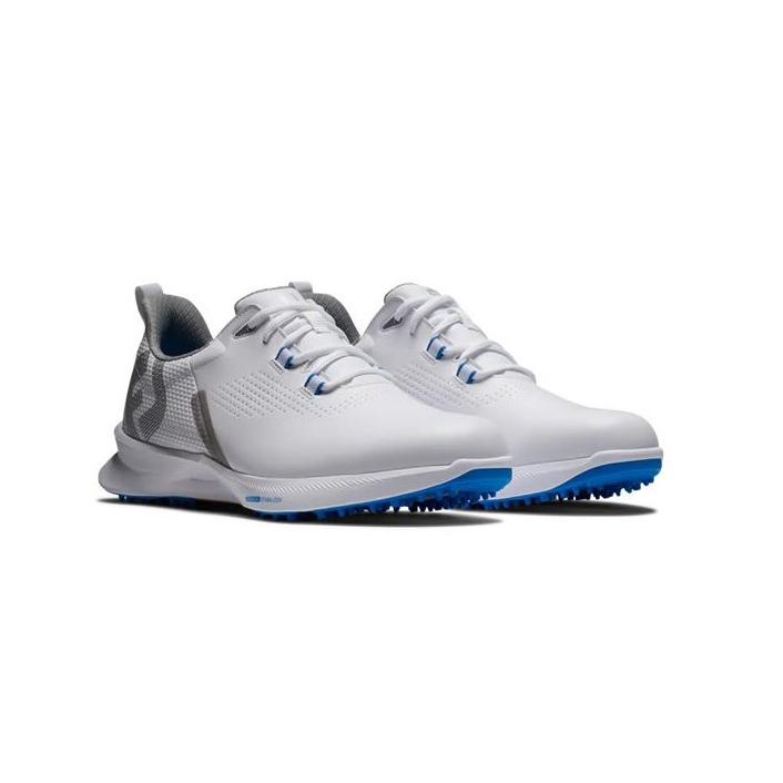 FOOTJOY - Zapato de Golf FJ FUEL 2024 55440k - Wide/Large - Blanco/Blanco/Azul