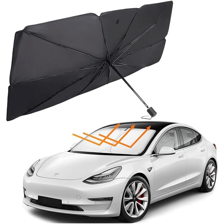Euroxanty Parasol para Parabrisas Delantero de Coche Plegable - Protección Solar y Aislamiento Efectivo - Tamaño 130x75
