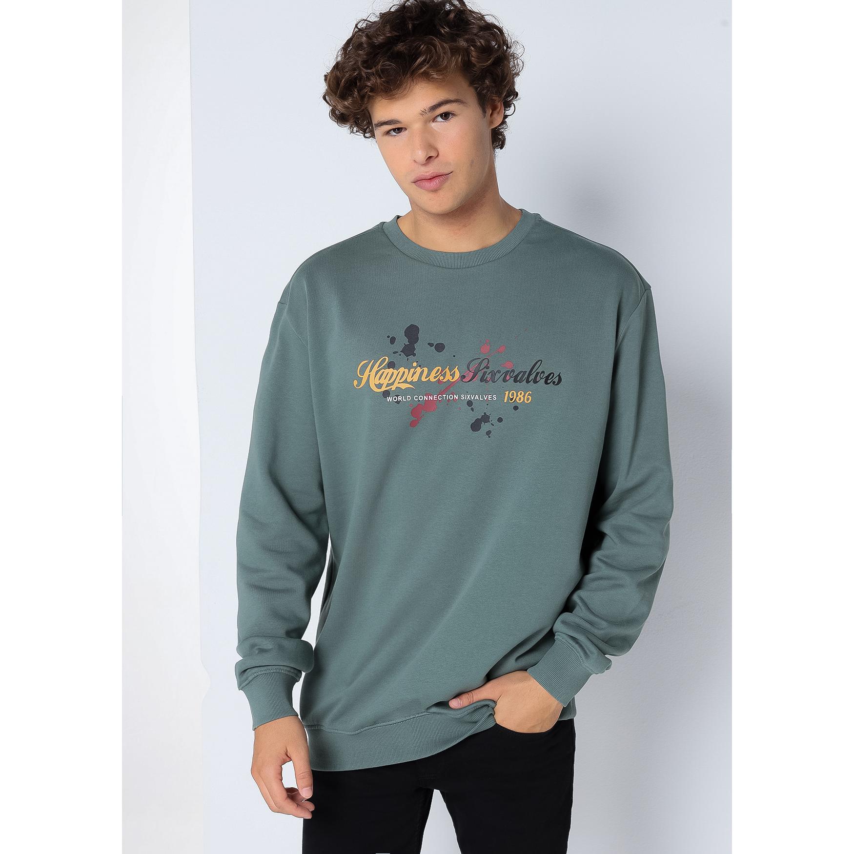 SIX VALVES - Sudadera sin capucha de cuello caja