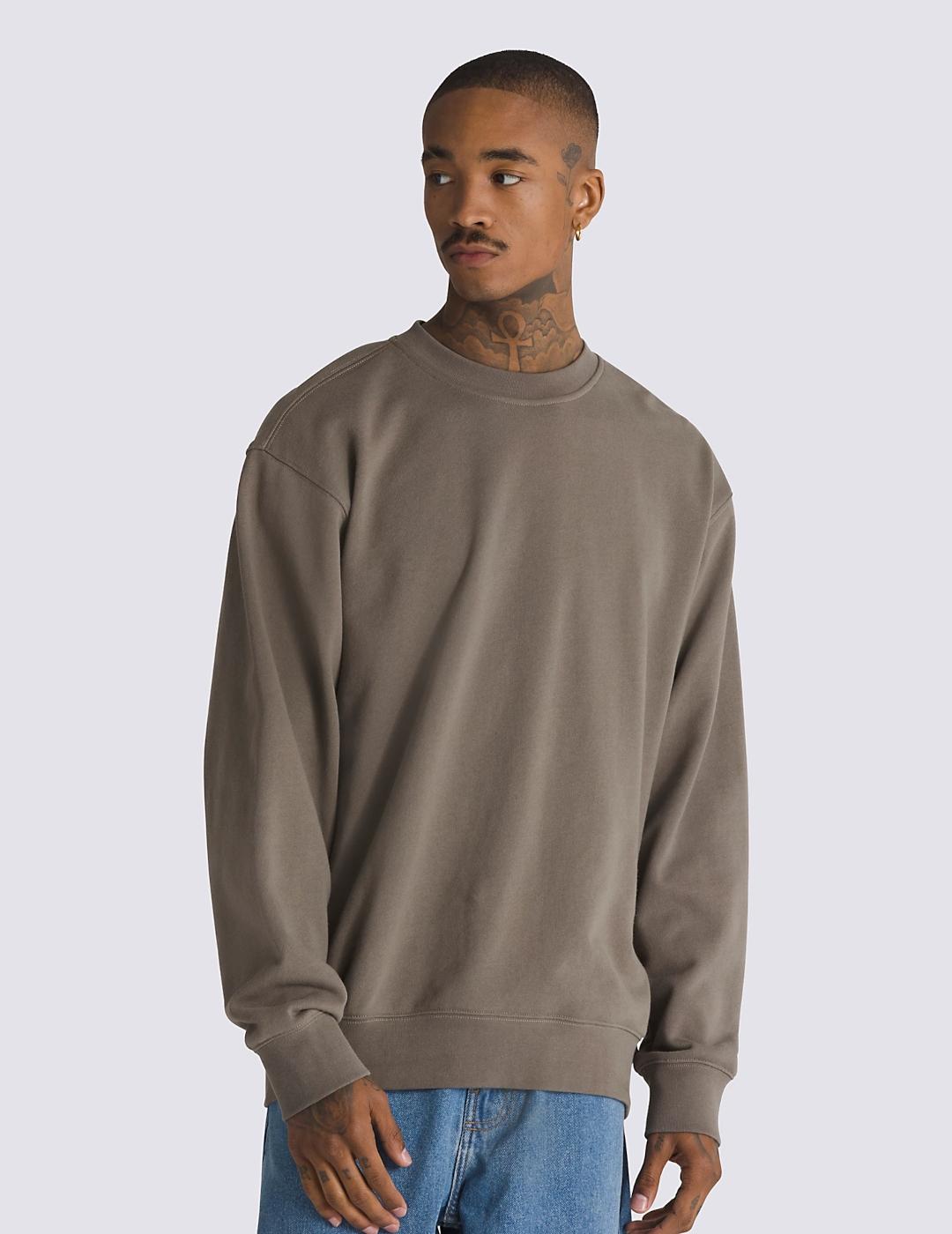 Vans Sudadera Loose Crew Bungee Cord Marrón Hombre