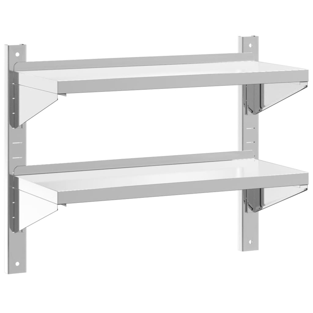 Vidaxl Estante Pared Acero Inoxidable Plateado 100x40x60cm