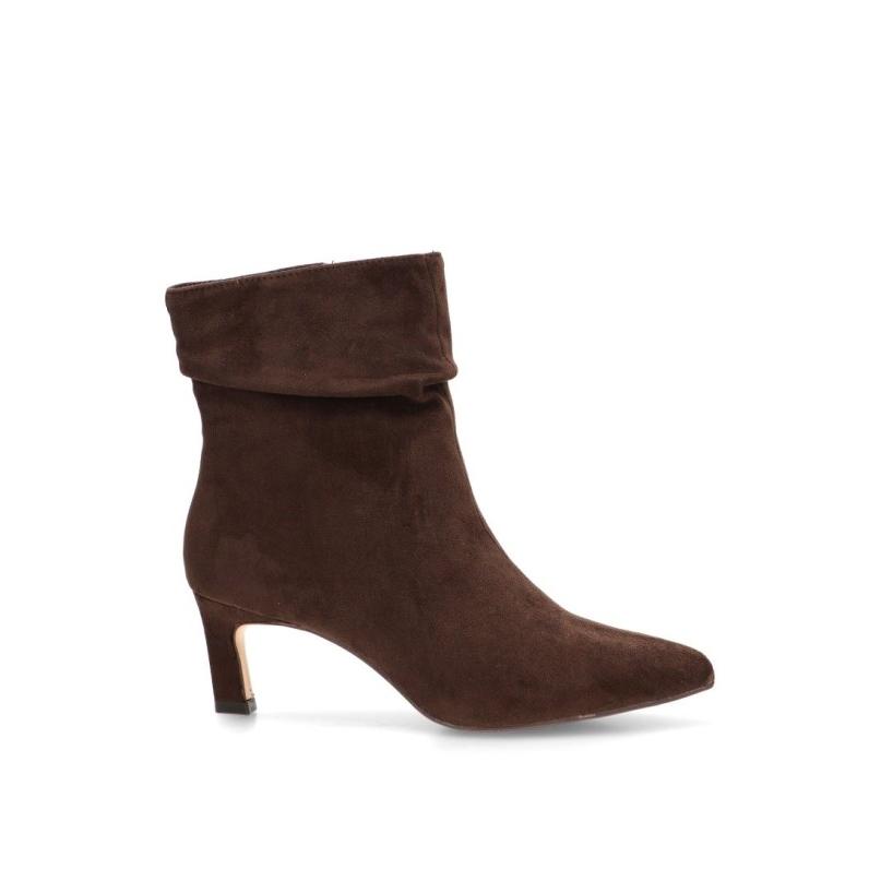 Botin Weekend Mustang - Mujer - Tacón Medio - Modelo 55982 - Color Café