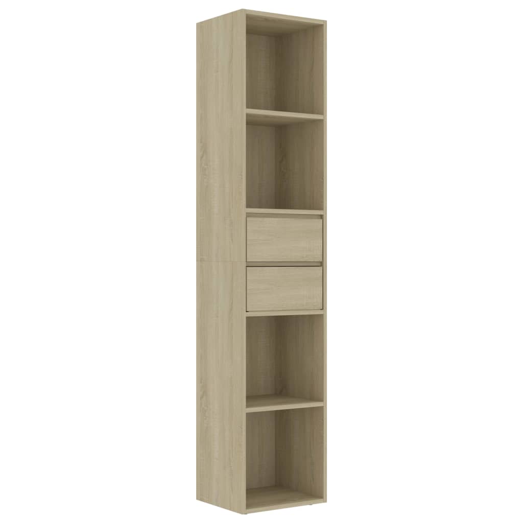 vidaXL Estantería madera de ingeniería color roble Sonoma 36x30x171 cm