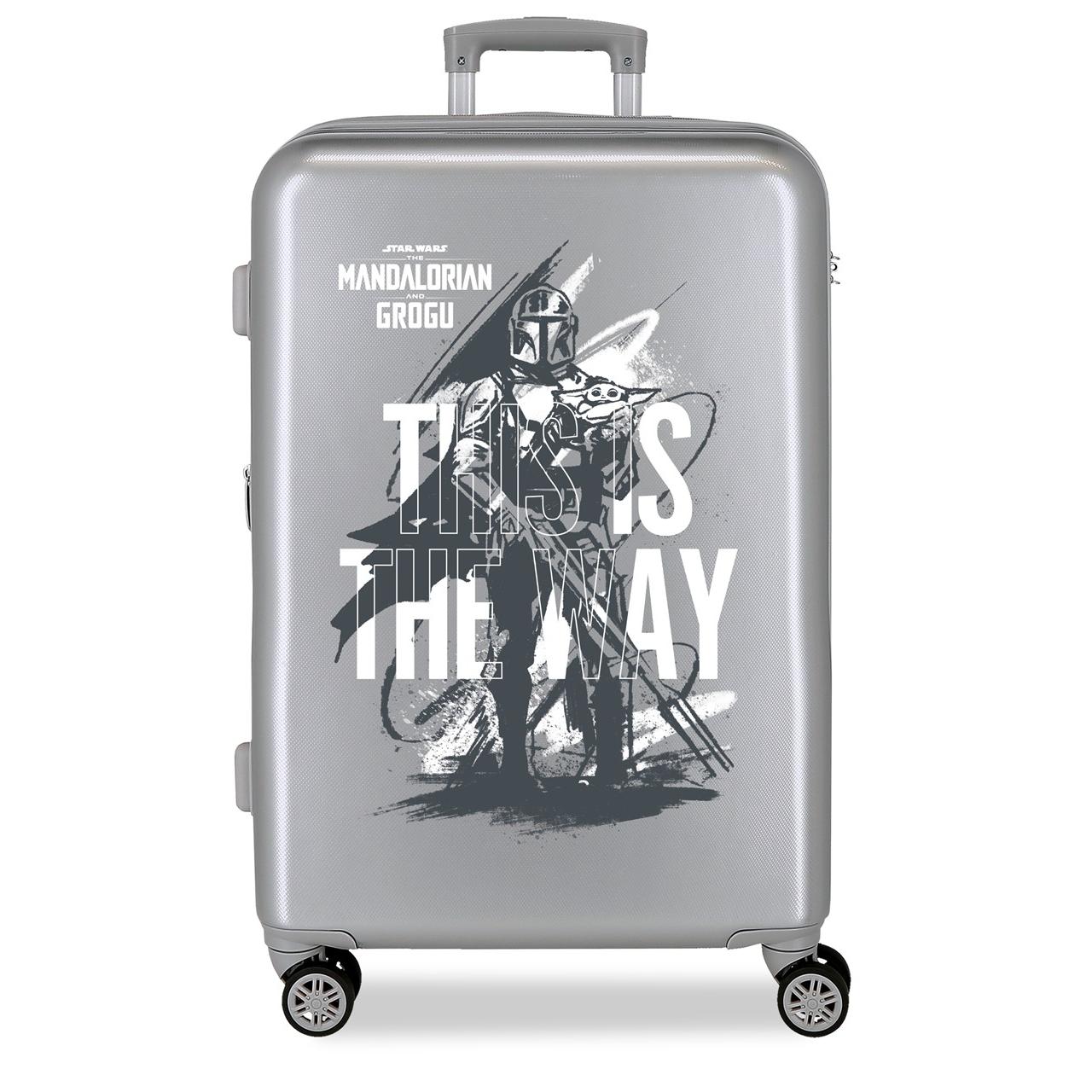 Maleta mediana The mandalorian this is the way plata 46x65x23 cm