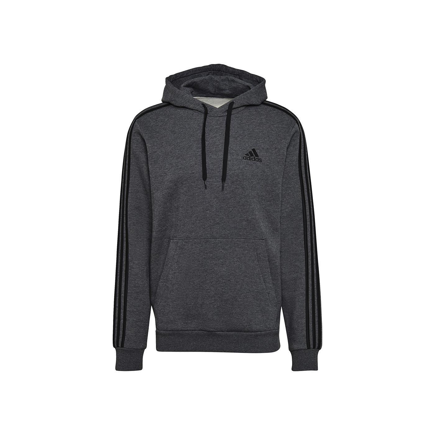 Sudadera Hombre adidas 3 Stripes Gris Oscuro