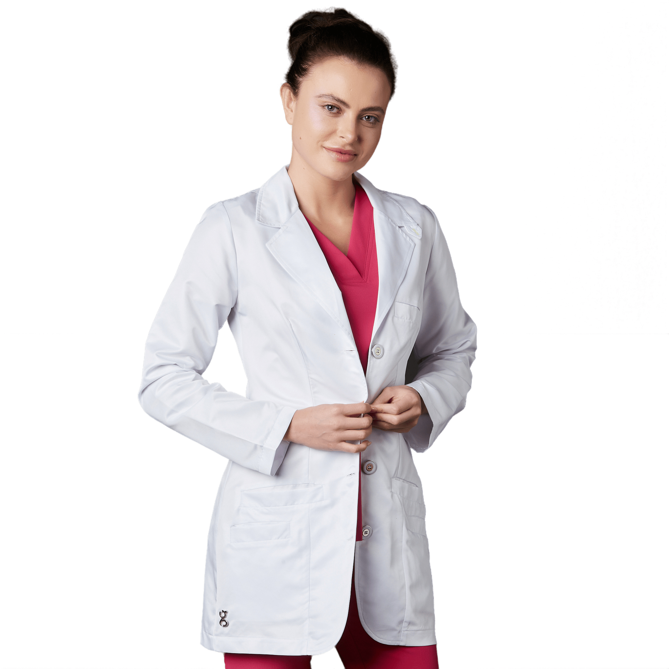 Gallantdale Bata Sanitaria Taylor Mujer Win Antibacterial Repelente Esterilizable Lavable con Lejía Resistente