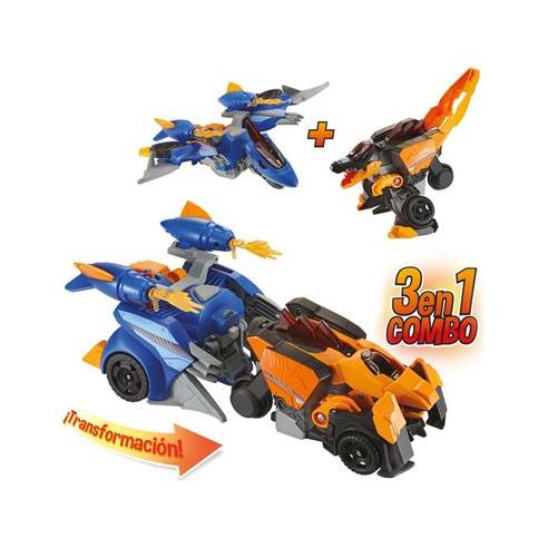 VTech – Figura Dinosaurio transformable Espinosaurio-Pterodáctilo Dinocar 3 en 1 Switch&Go Vtech.