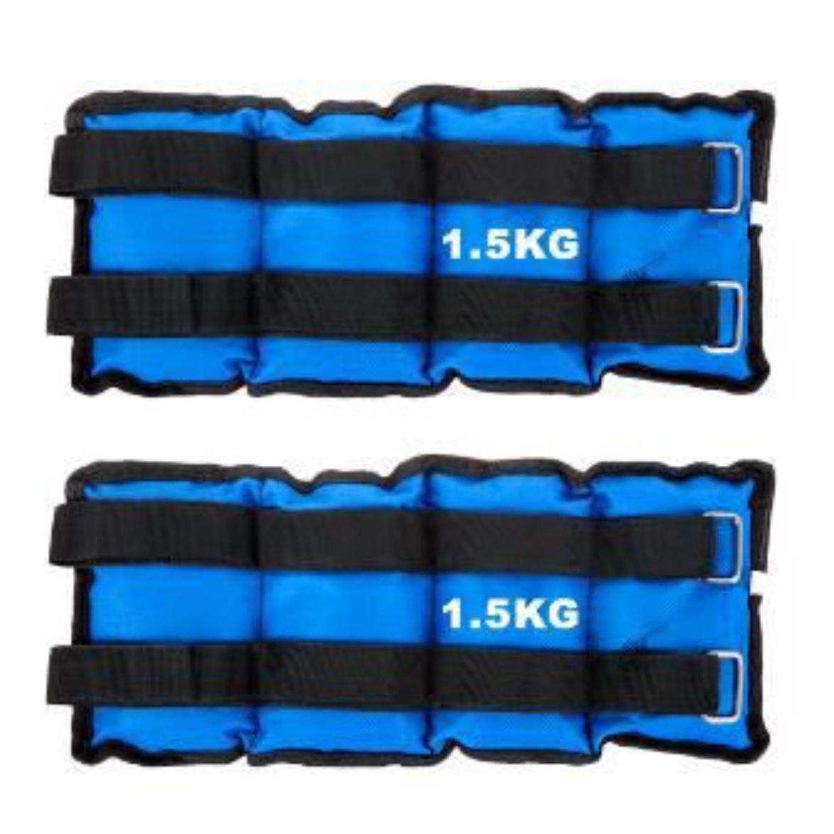 Maxia Market - Pesas Para Tobillos y Muñecas de 1 a 5 Kilos, Lastres Doble Correa Ajustables, para Fitness Ejercicio Gimnasio Entrenamiento, Pesas Tobilleras Multifuncional