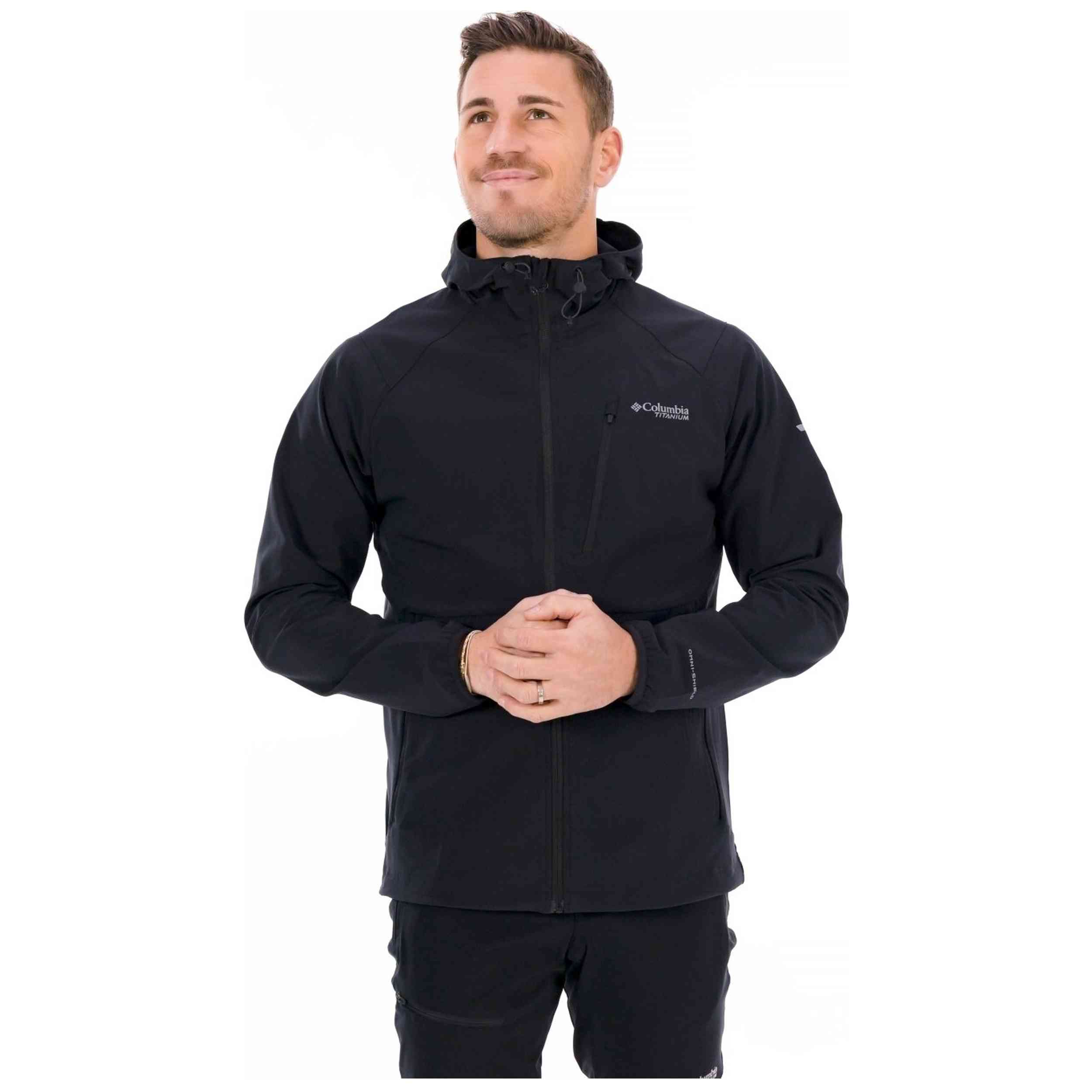 Textil Columbia modelo Triple Canyon™ Hooded Jacket en color Negro