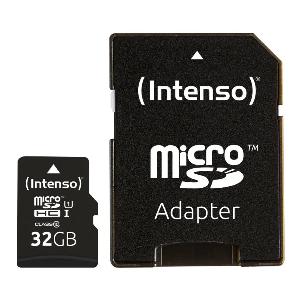 Intenso - Tarjeta microSDHC 32 GB UHS-I Clase 10 U1 de alta velocidad hasta 45 MB/s para smartphones y tablets compatibles con 4K