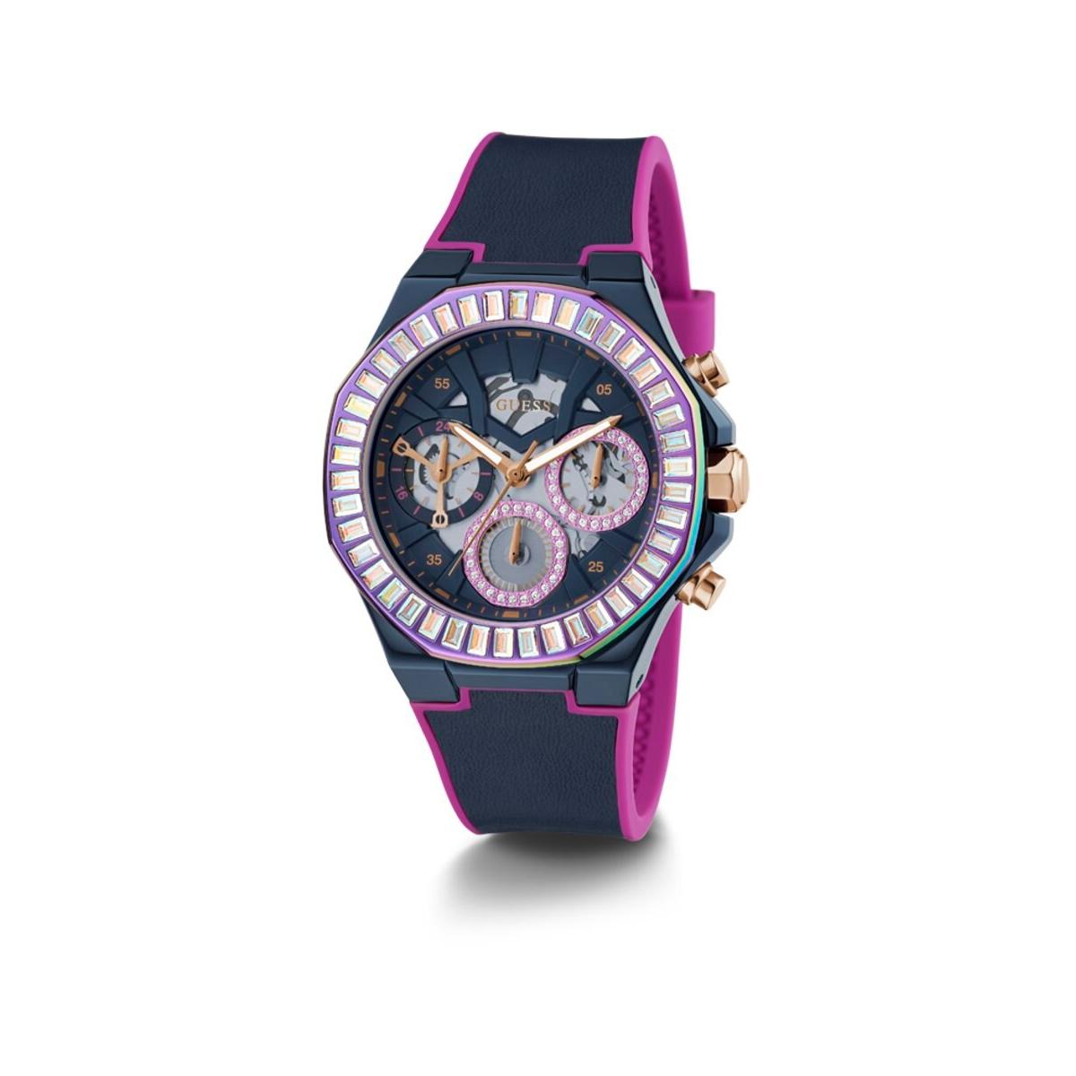 Guess Reloj Mujer Analogico Cuarzo con Correa de Silicona GW0463L2
