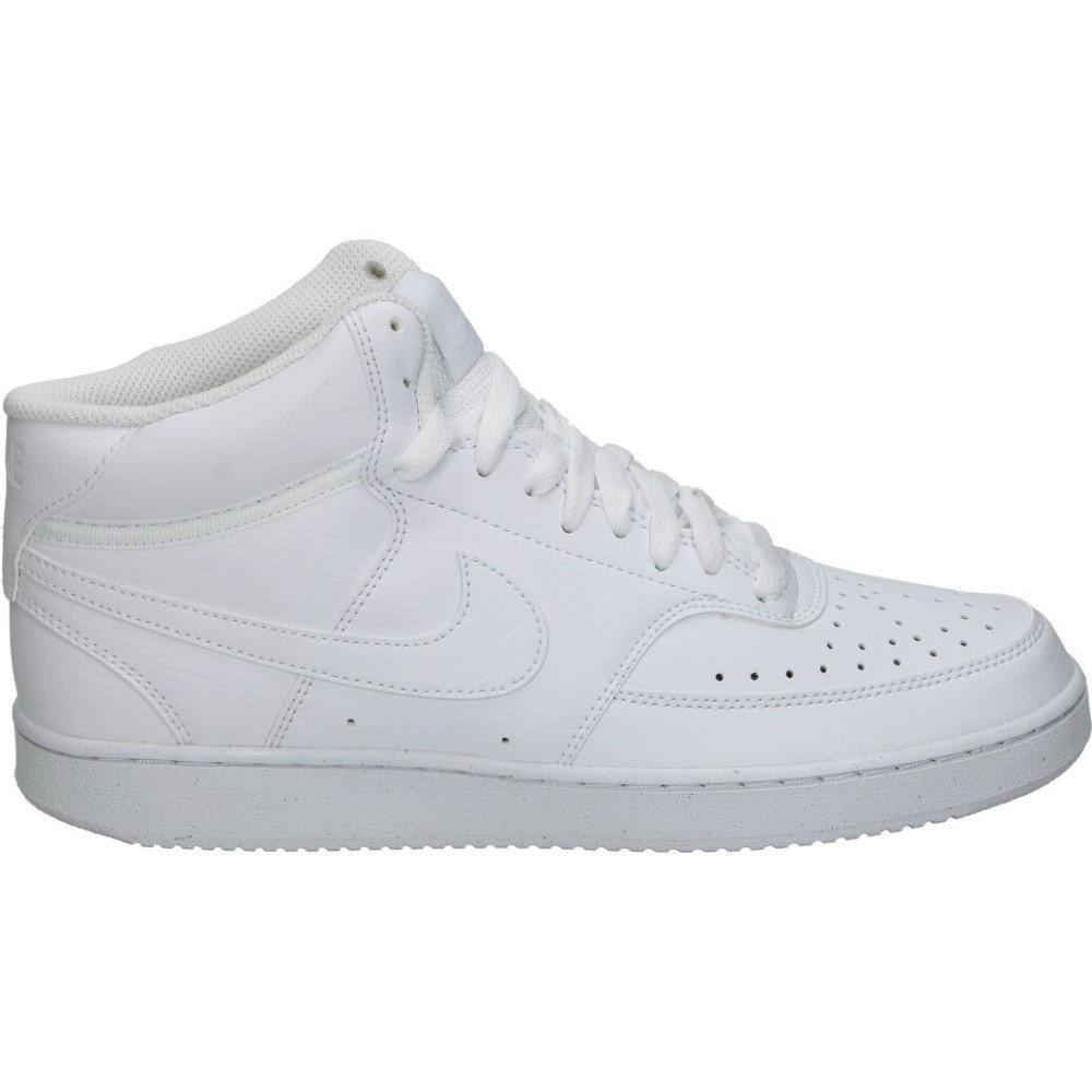 NIKE | Deportiva Nike Court Vision Mid Next Nature para Hombre – Zapatilla Casual en Color Blanca – Sneakers con Cierre de Cordones – Estilo Casual – Versátiles – Cómodas y de Alta Calidad - Modelo DN3577-100
