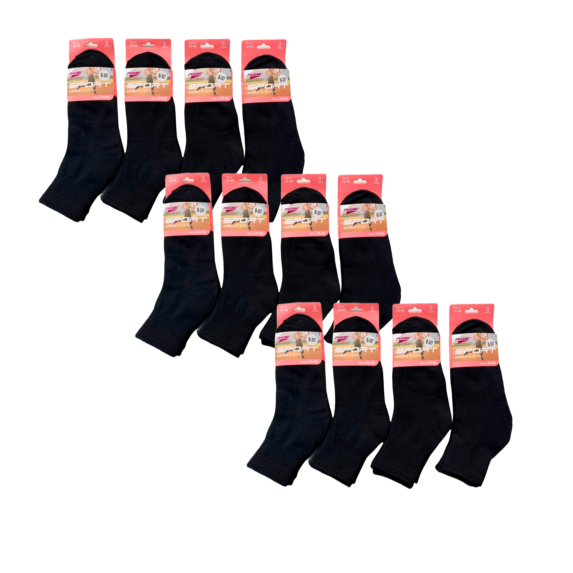 Set de 3 o 12 Calcetines 18 Estilos Diferentes De Calcetines Sneaker Longitud Media, Tamaño Universal: Hombres 40-46 o Mujeres 35-40, Transpirables y Cómodos para Hombre y Mujer Multicolor (Color Al Azar, No Se Puede Elegir)