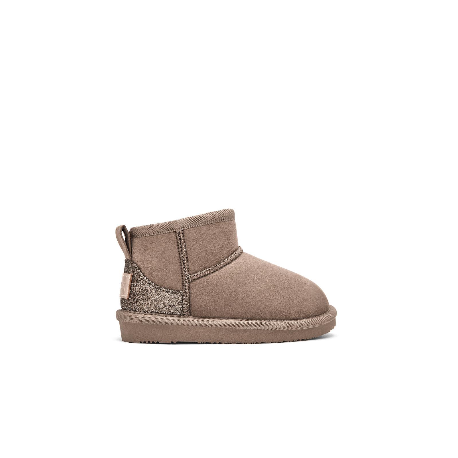 Conguitos - Botas Australianas de Niña con Estampado de Leopardo en Camel para Niña