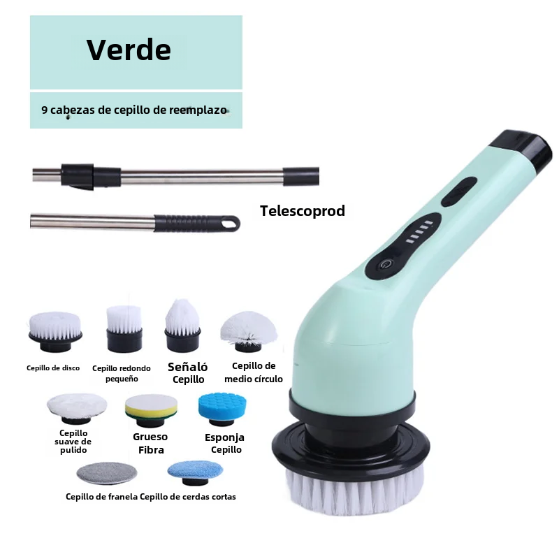 OmHO Cuchillo de Limpieza Eléctrico Inalámbrico Multifunctional 9-en-1 Rotary de Mano with USB