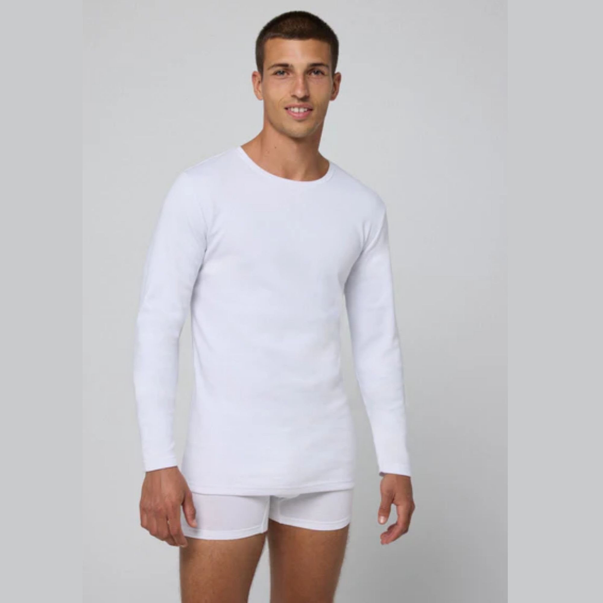 Ysabel Mora - TÉRMICO LIGERO Camiseta algodón manga larga blanco