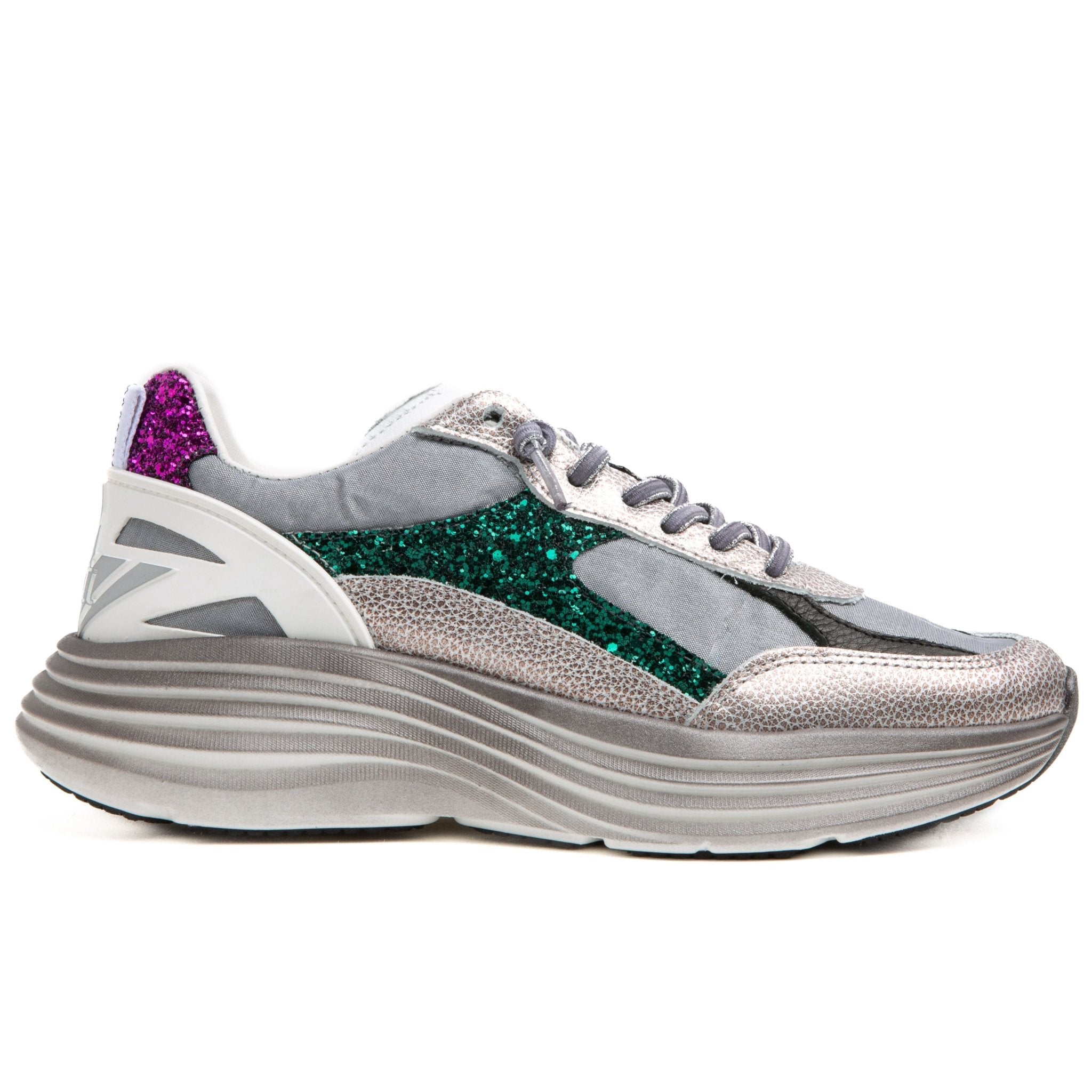 Cetti mujer zapatillas C-1347 SRA plata