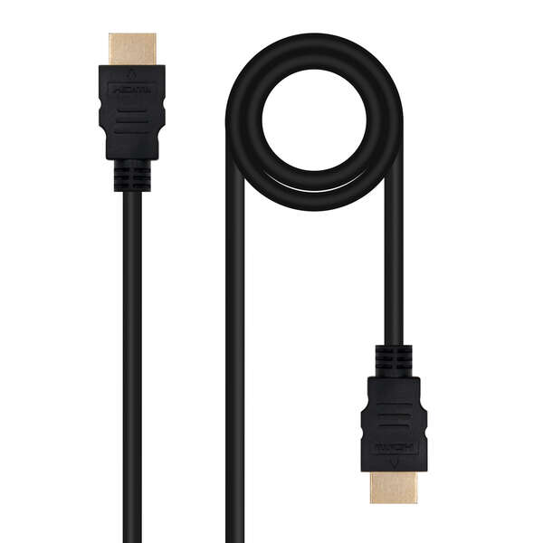 Nanocable cable hdmi v2.0 macho a hdmi v2.0 macho 0.50m - 4k@60hz 18gbps - color negro