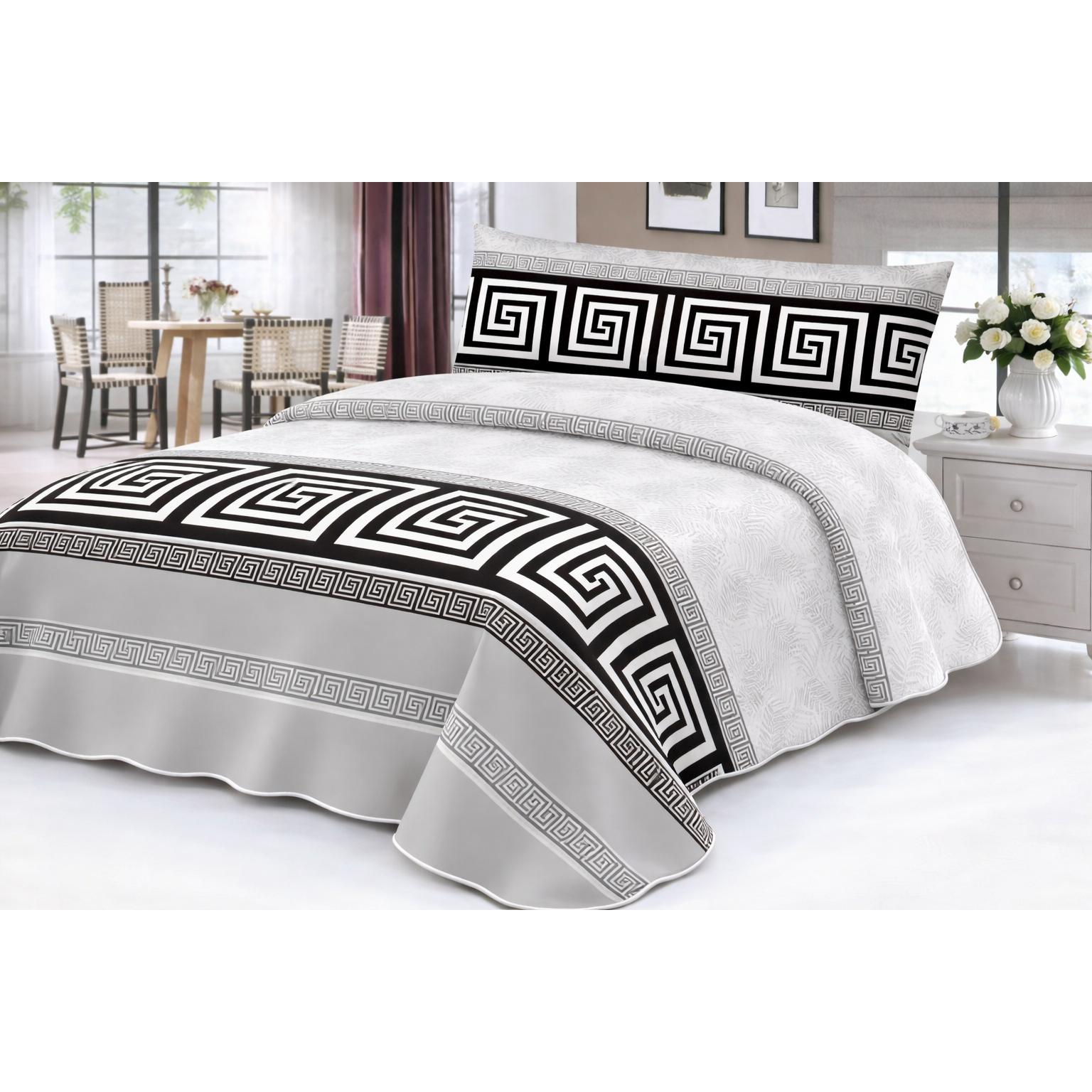 Juego de Sábanas 3 Piezas, Sábana Encimera, Bajera Ajustable y Funda de Almohada, 100% Poliéster, Tacto Suave, Diseños Modernos. ✅ Envíos a España en 48/72h