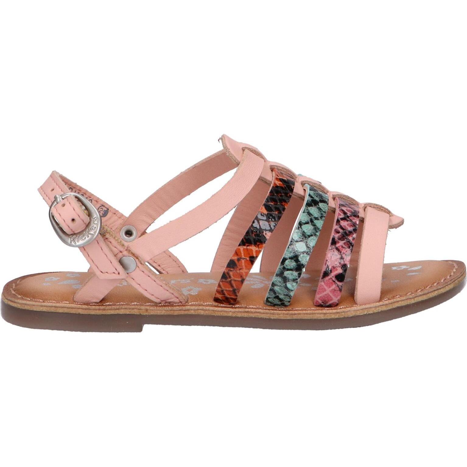 Women's and girls sandals kickers 695575 -30 dixon 13 rose reptile tricolore