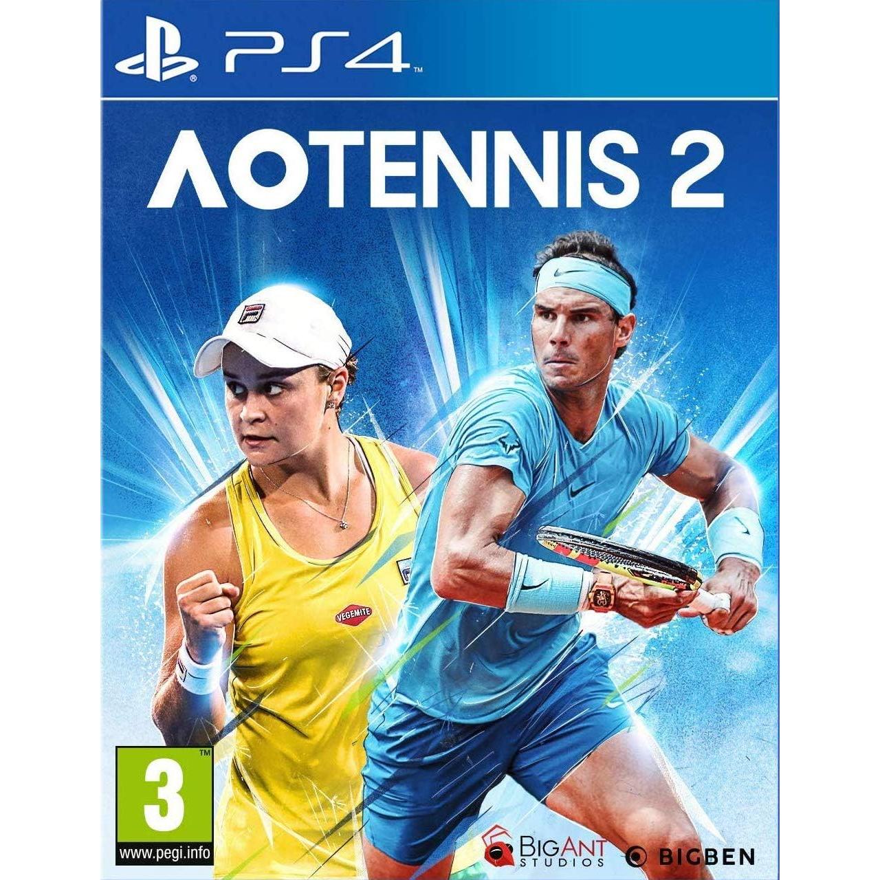 AO Tennis 2, Juego de Tenis Rafael Nadal, Versión Española (PS4) Juego para PS4