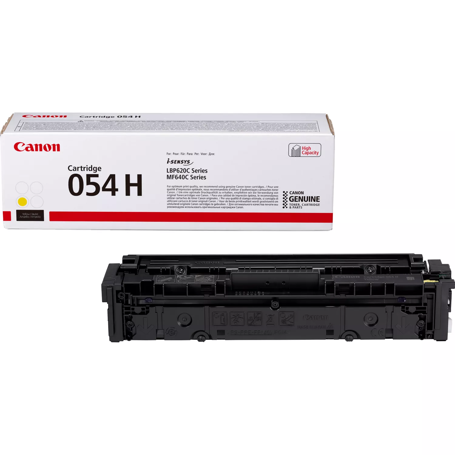 Canon 054h amarillo cartucho de toner original - 3025c002