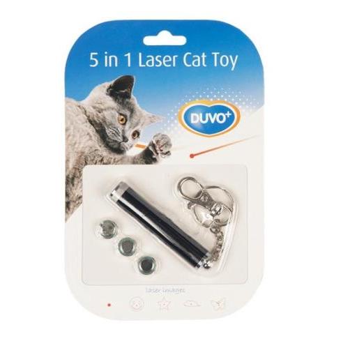 Duvo Plus Puntero Láser Gatos 5 Posiciones (Gatos , Juguetes , Movimiento) - 13x2.5x1.5 cm