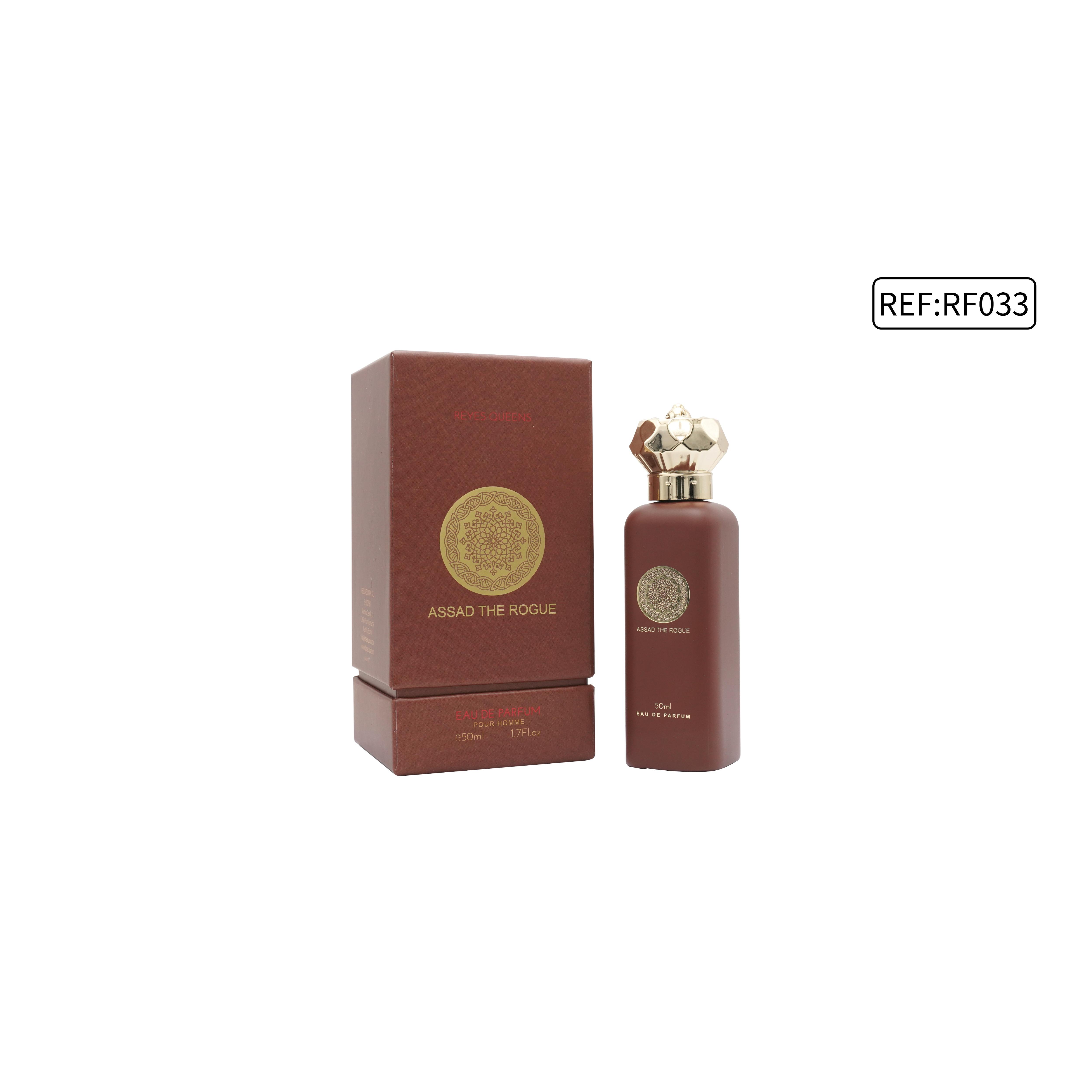 Perfume arabe REYES QUEENS, Assad the Rogue 50 ml Familia Olfativa: Ambarada u Oriental, Tamaño: 50 ml, Concentración: Agua de perfume, Género: Masculino