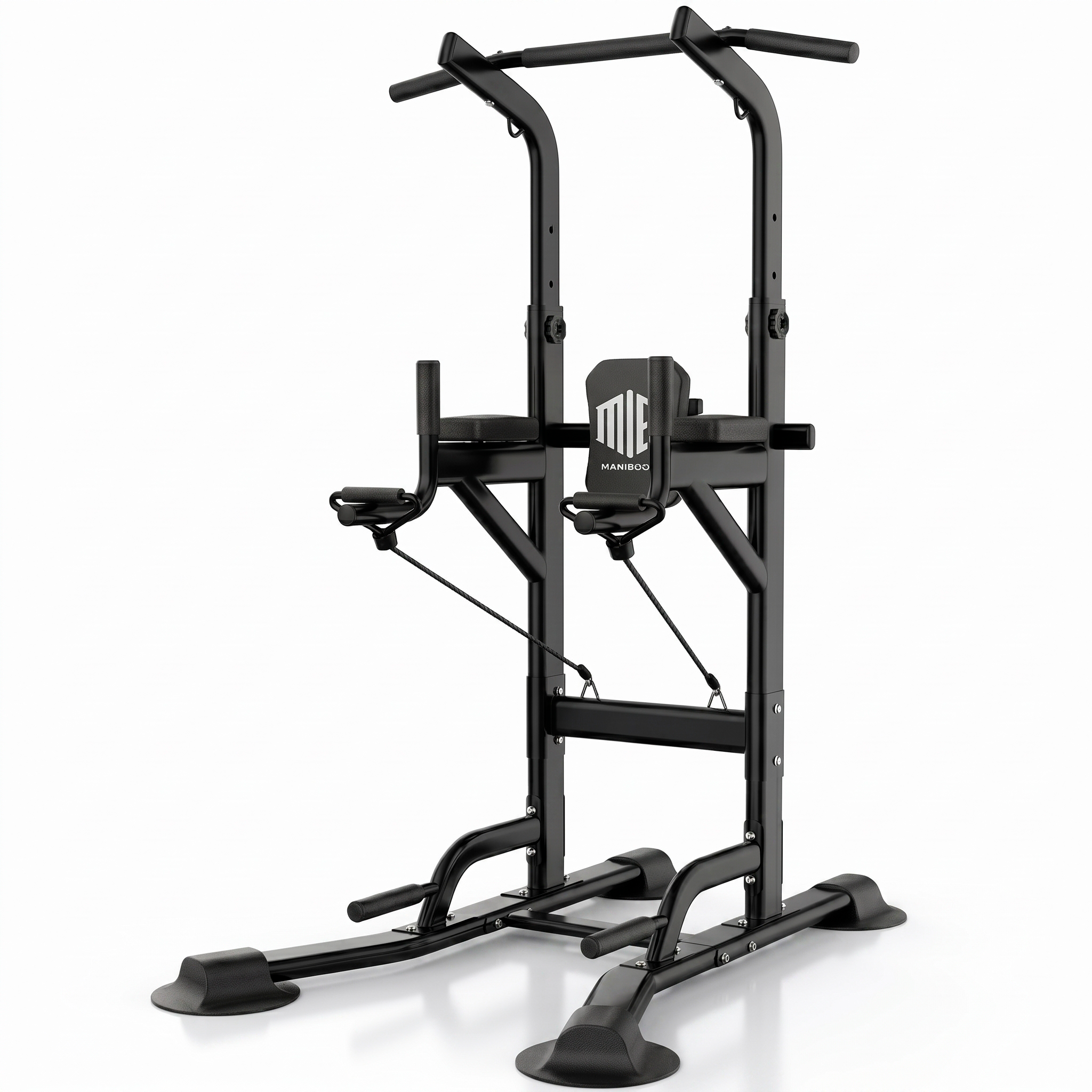 Power Tower Dip Station – Estación de Entrenamiento Completa con Barra de Dominadas, Barras Dip y Ejercicios de Espalda – Power Rack Multifuncional para Gimnasio en Casa