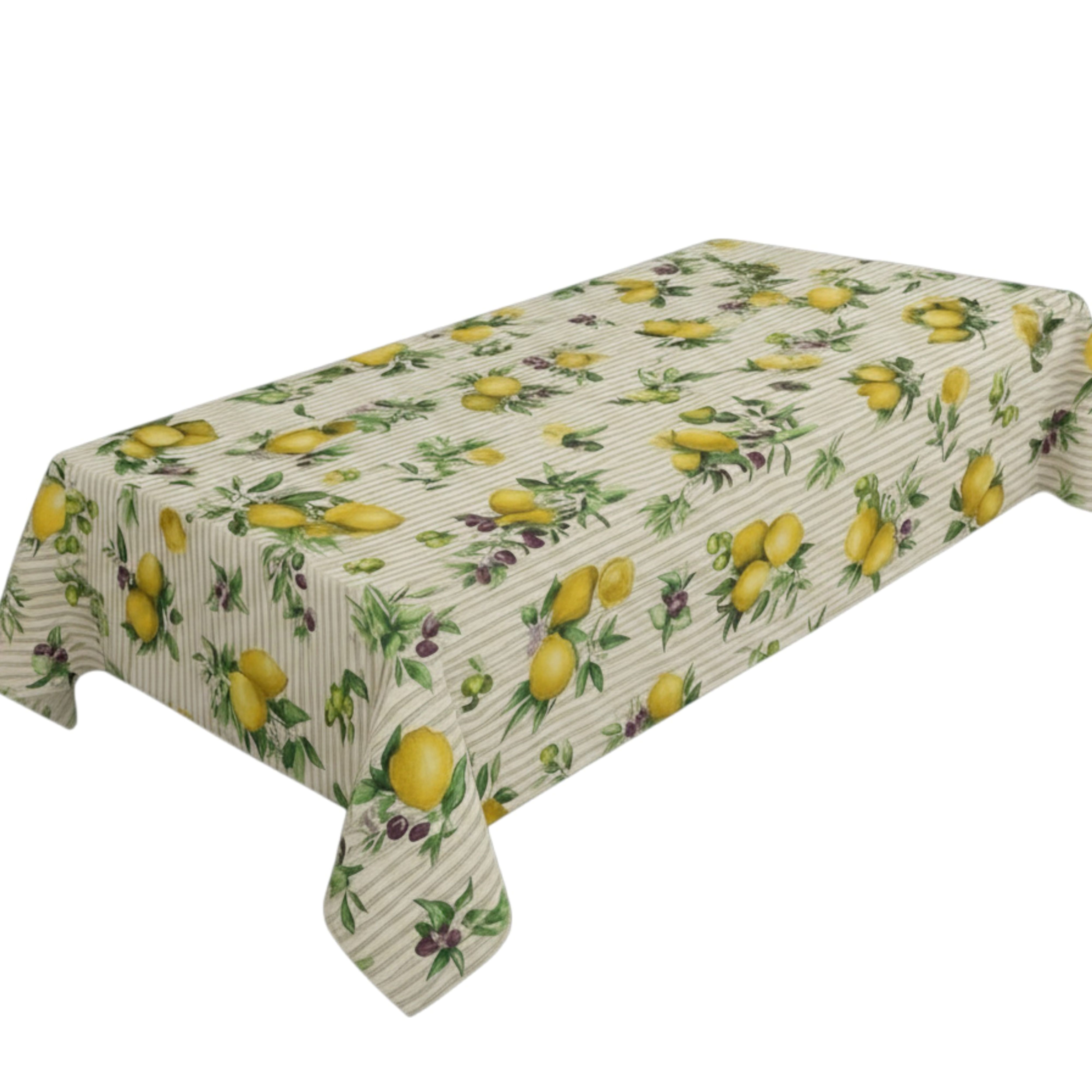ARTEMANTEL Mantel lemon de poliéster para mesa rectangular y redondo