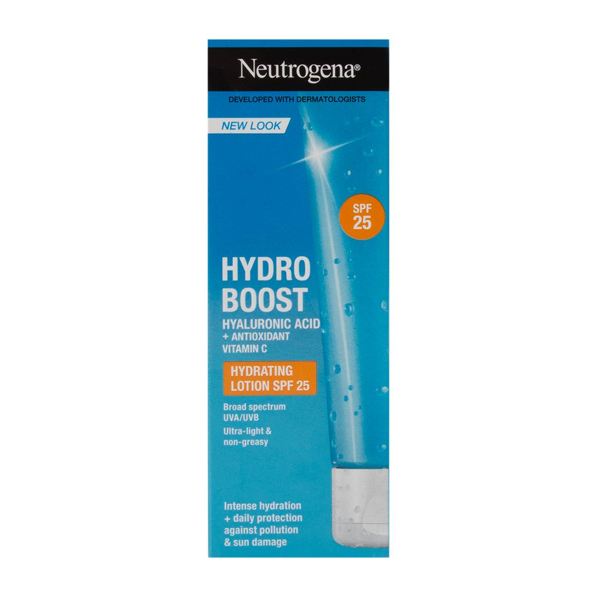 Neutrogena Hydro Boost City Shield Loción Facial Hidratante SPF 25, Protege Contra la Contaminación y el Daño Solar, con Ácido Hialurónico y Antioxidante para una Piel Radiante, Amplio Espectro, 50ml