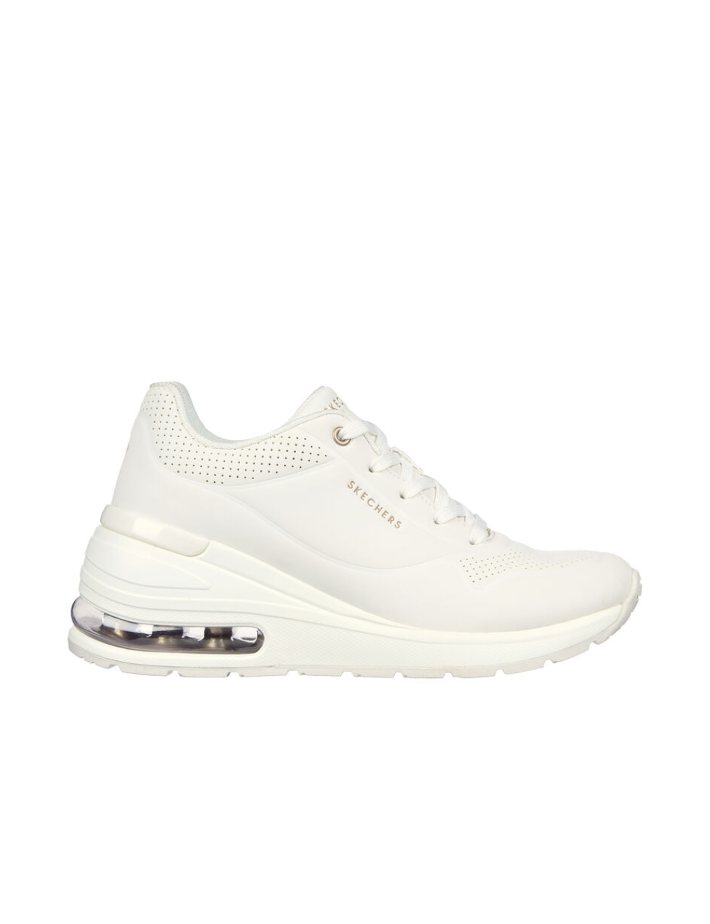 ZAPATILLAS MUJER CUÑA SKECHERS MILLION AIR ELEVATED 155401 BLANCO