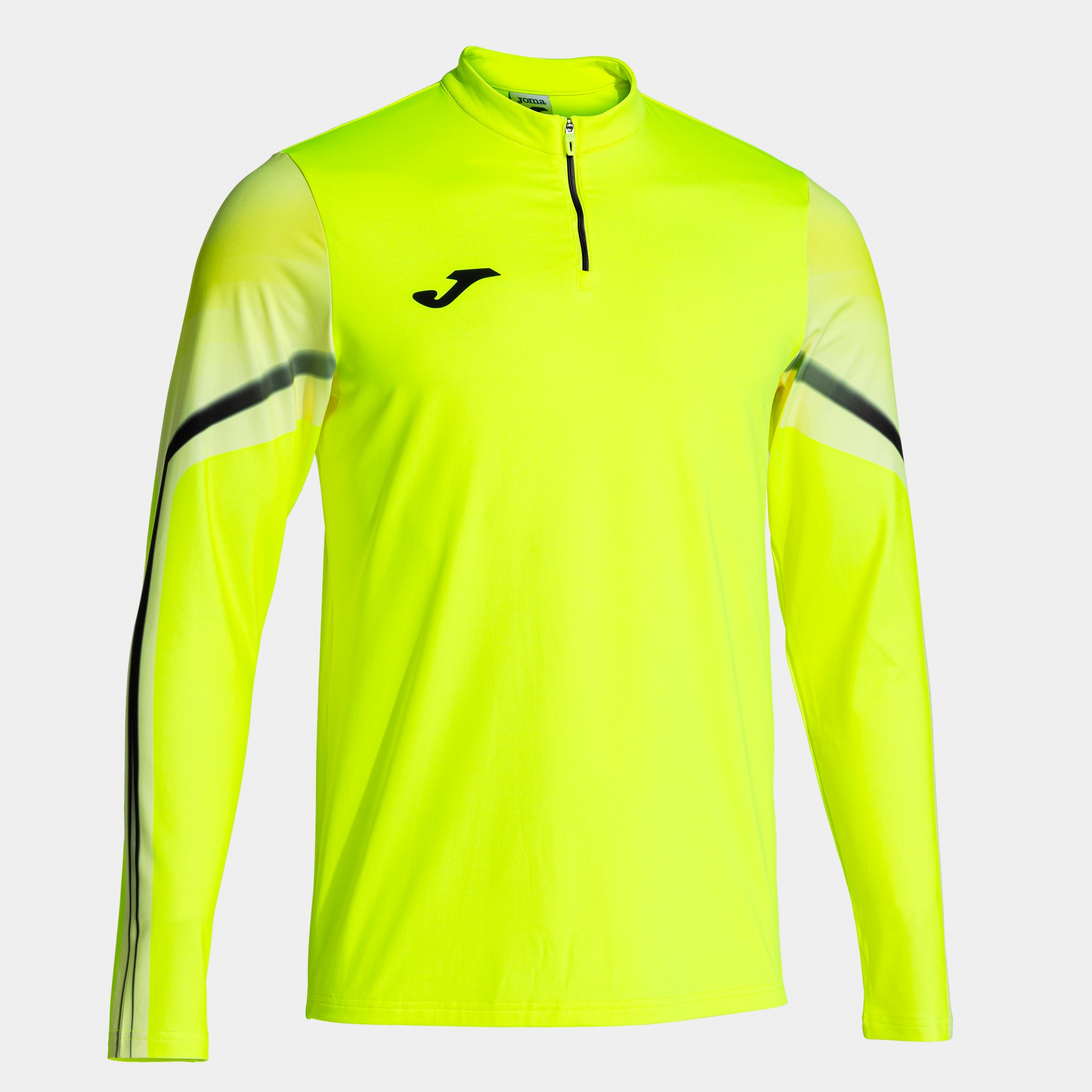 JOMA SUDADERA ELITE XI AMARILLO FLUOR NEGRO Talla 12 (2XS) Niño Junior