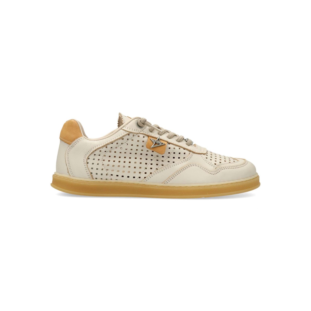 CETTI - Zapatillas sneakers casual barefoot de piel troquelada para hombre, respetuosas de la forma natural del pie y ideales para estilo activo con bienestar podal