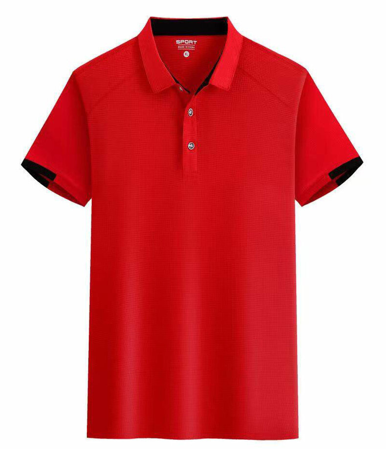 TK Camisa Polo Hombre De Verano 2024 Alta Calidad Secado Rápido Moda Trendy Corta Transpirable Poliéster Estilo Casual