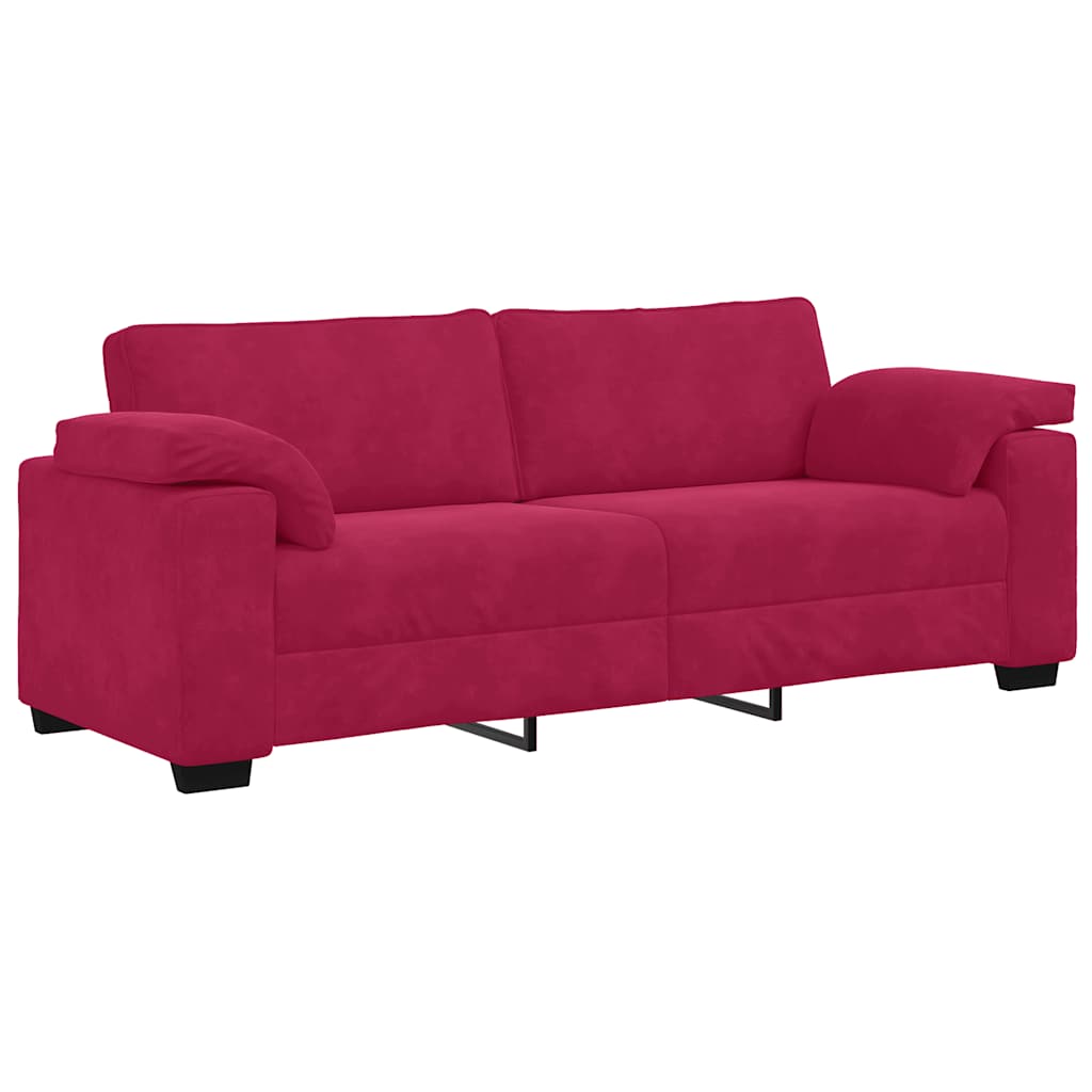 vidaXL Sofá de 3 plazas de terciopelo 220x77x82 cm Multicolor