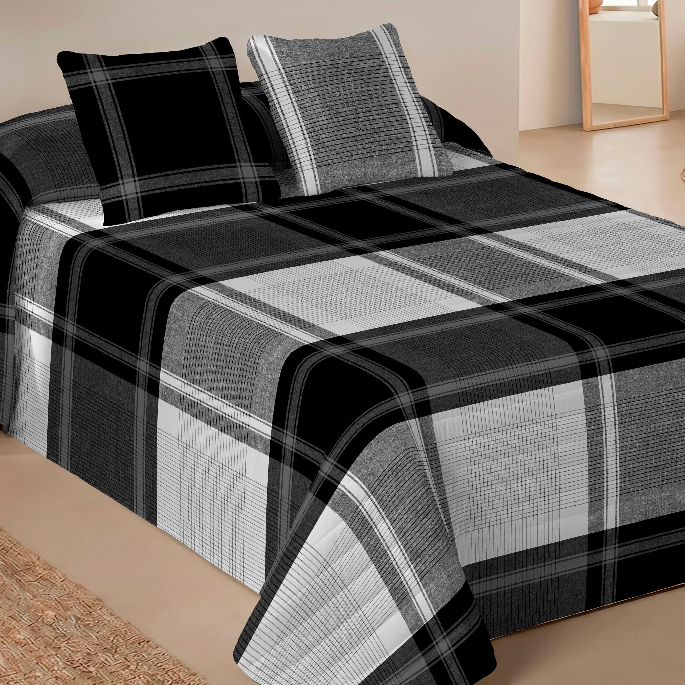 NATURALS - Colcha Bouti Estampada 100% Microfibra Extrasuave - Relleno 70 gramos - Ideal para Primavera y Verano - Incluye 1 o 2 Fundas de Cojín - Disponible para Cama 90/135/150/180 cm - Fabricado en España