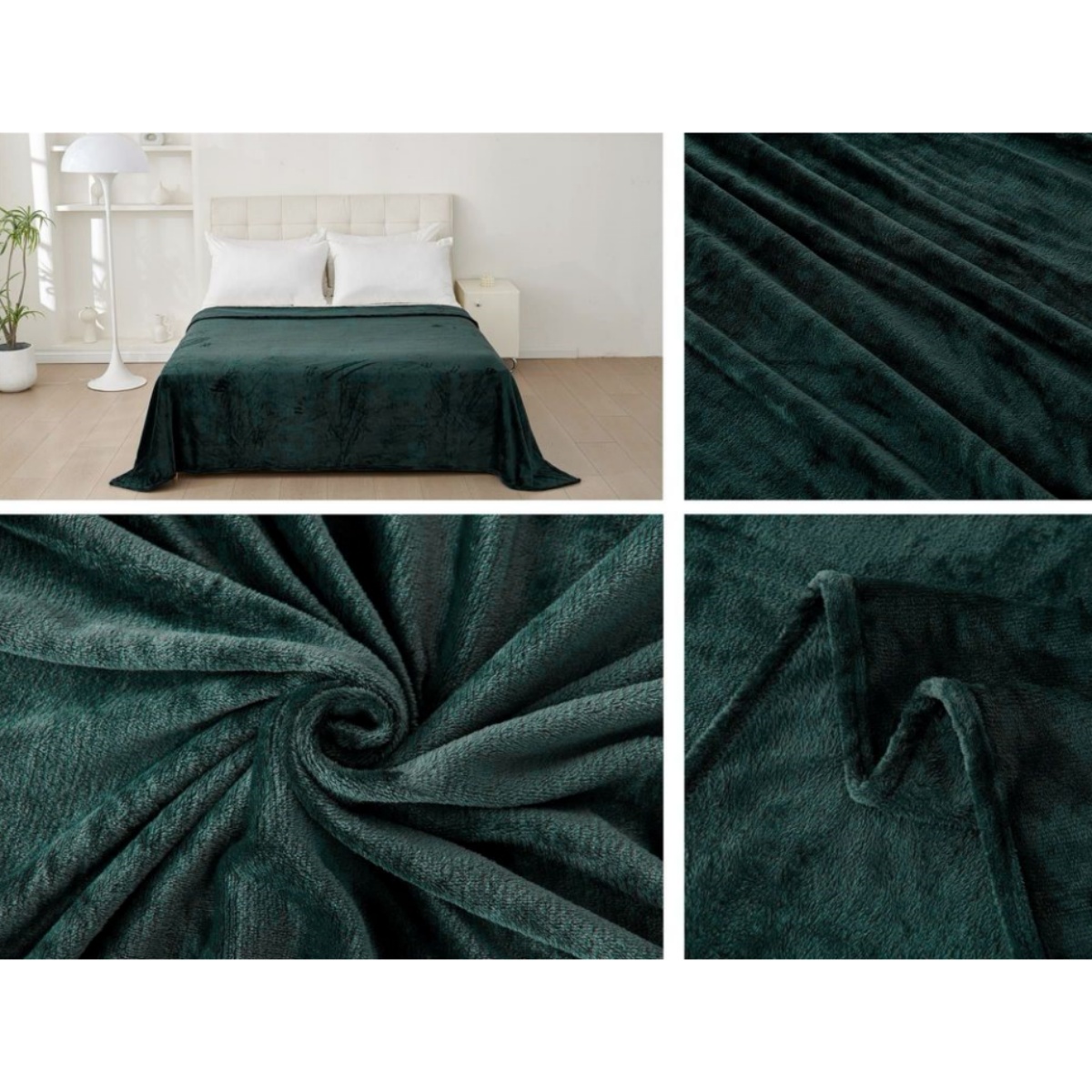 ZYLX SHOPPING – Manta Suave de Microfibra 100% Poliéster, 16 Colores, 3 Tamaños, Extra Suave y Cálida para Cama y Sofá