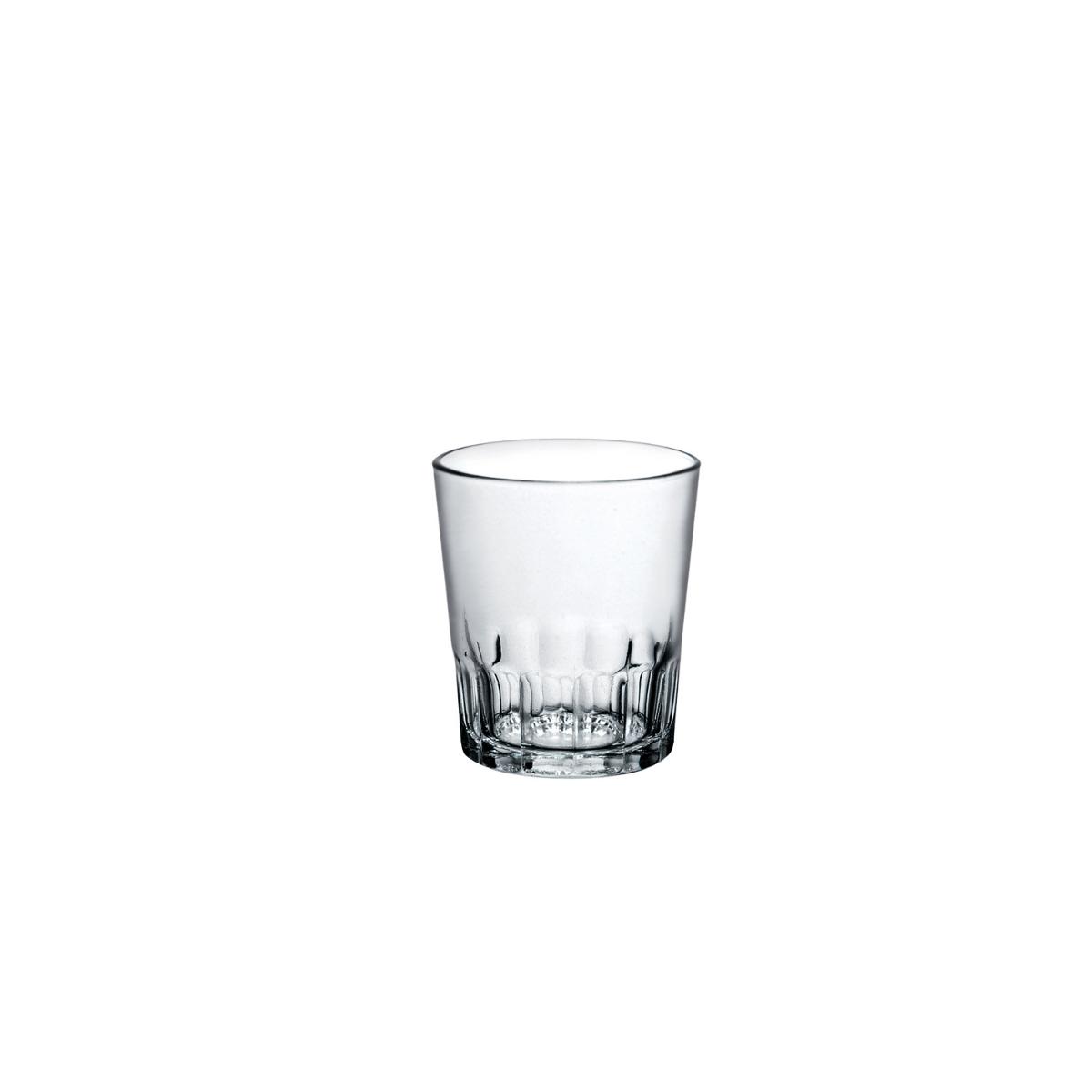 BORMIOLI ROCCO SABOYA Caja 6 Vasos Bajos Vidrio 11CL Transparente Brillo Fabricado en Italia Extra resistente
